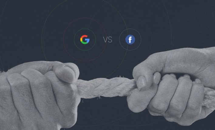 Google VS. Facebook Cover